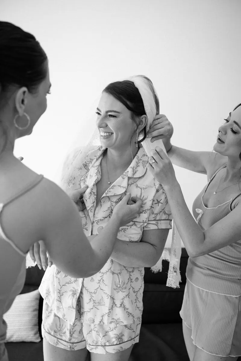 Wedding morning preparations at Hotel Saratoga, Palma, Mallorca