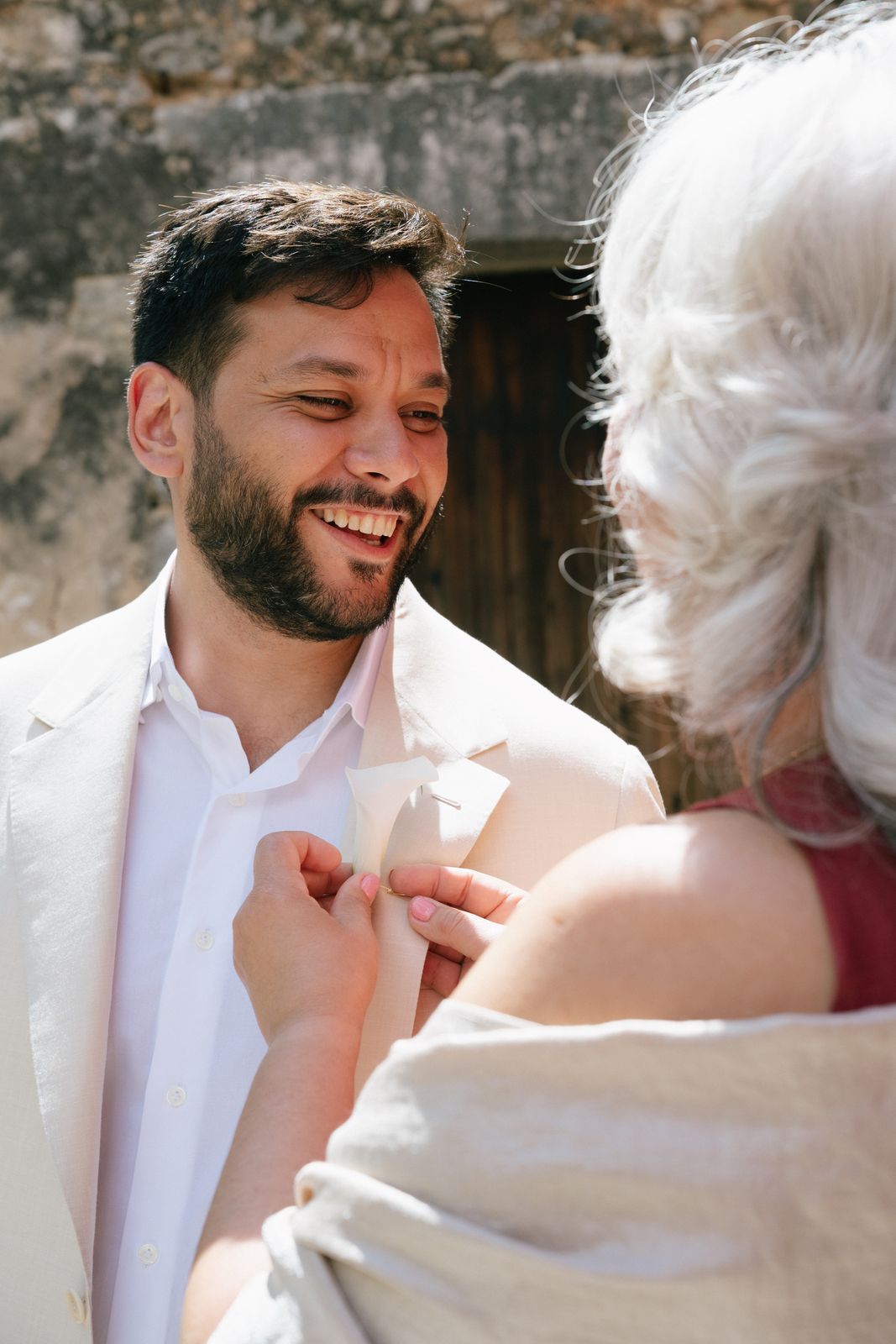 Wedding morning preparations at Finca Binissatí, Mallorca