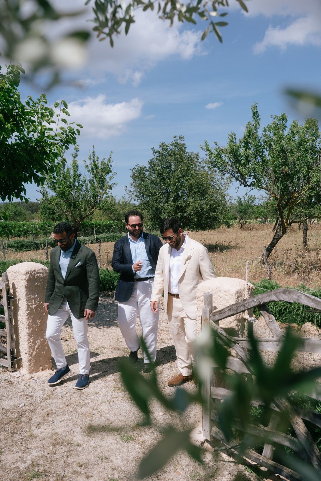 Wedding morning preparations at Finca Binissatí, Mallorca