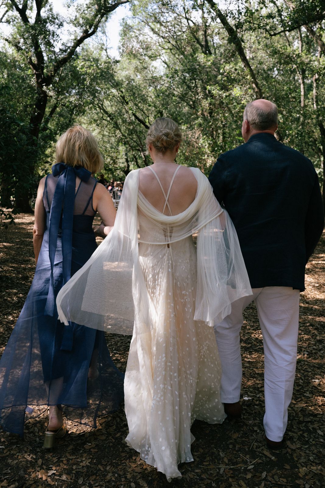 Woodland wedding ceremony at Finca Binissatí, Mallorca