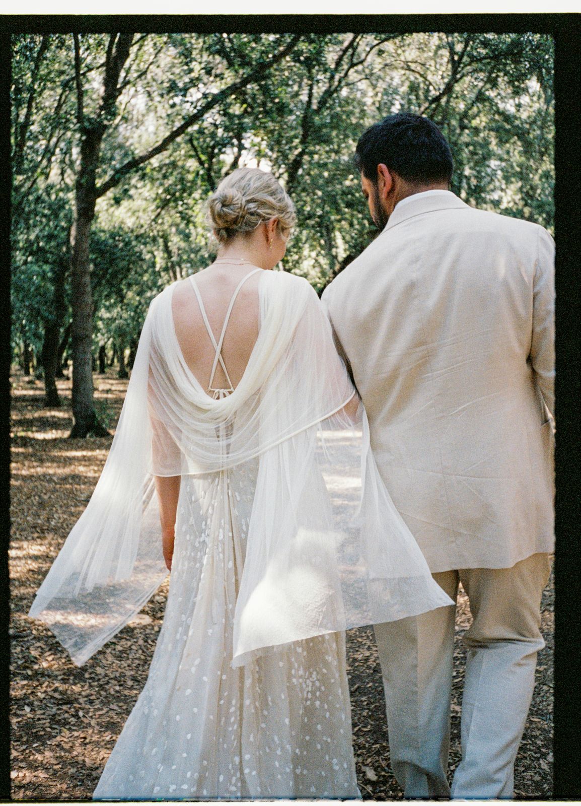 Michelle and Moisés's wedding on 35mm film at Finca Binissatí, Mallorca