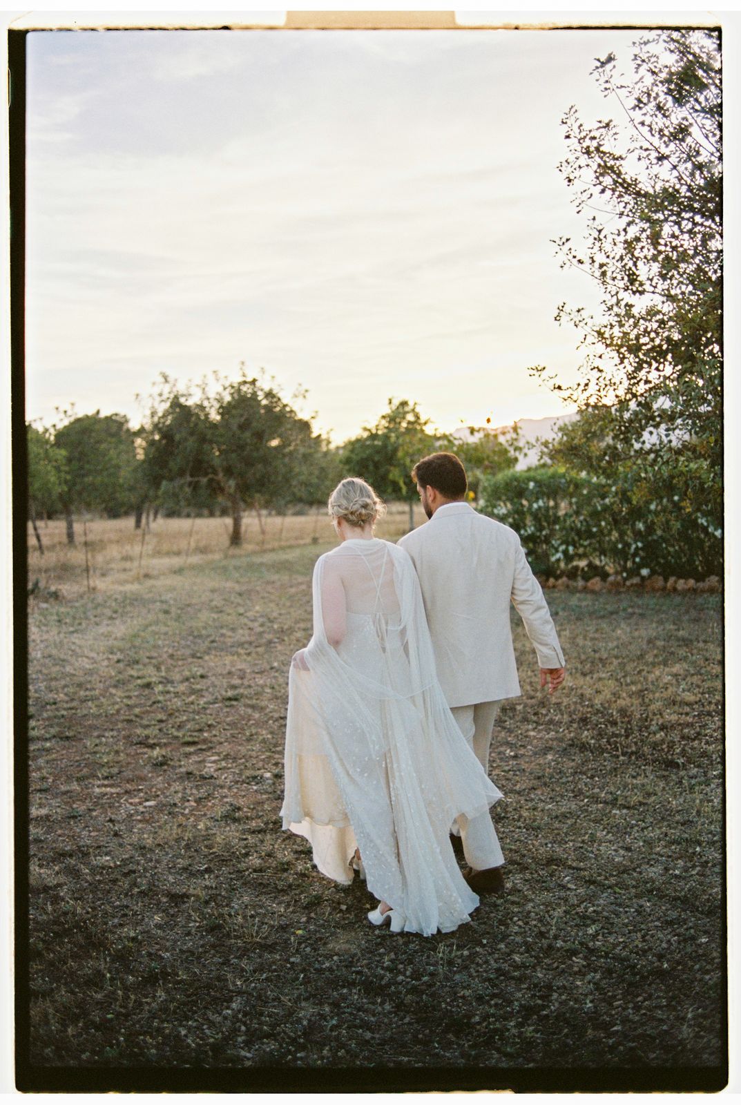 Michelle and Moisés's wedding on 35mm film at Finca Binissatí, Mallorca