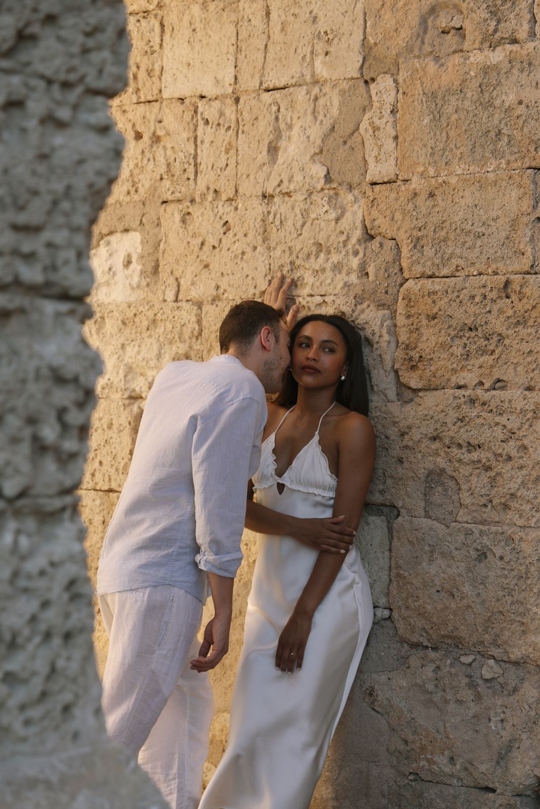 Couple session photograph in Sineu, Mallorca