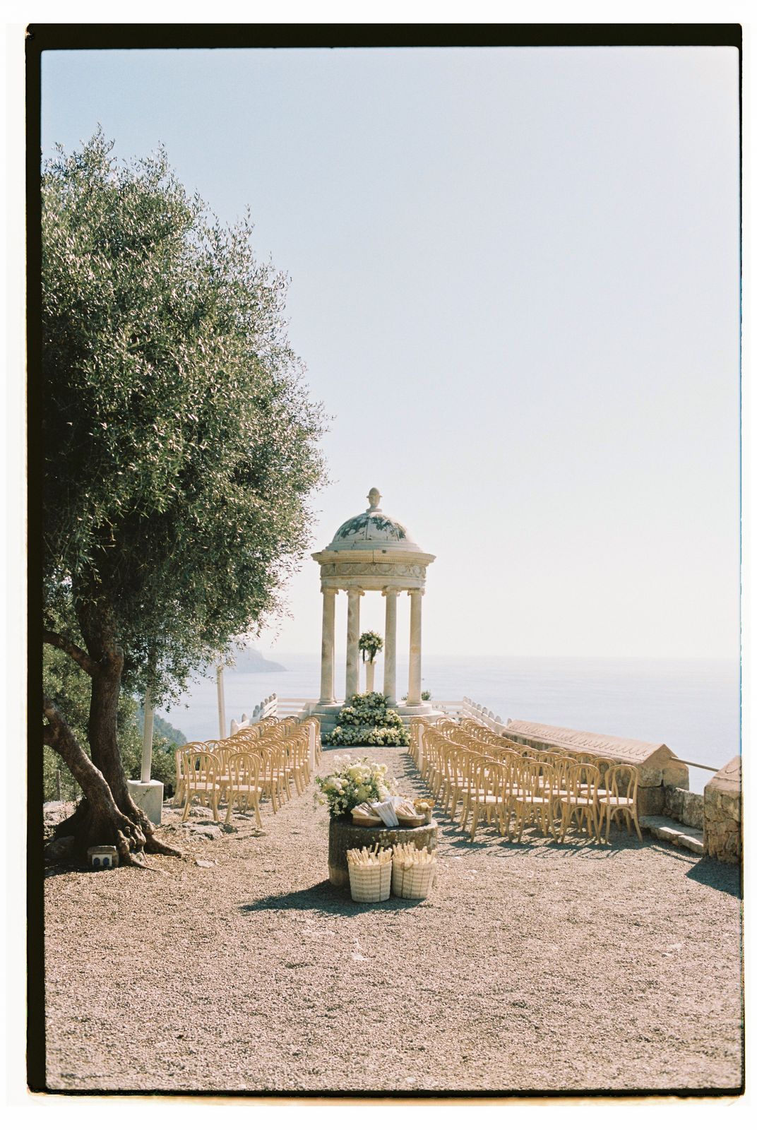Wedding photograph on 35mm film at Son Marroig, Deià, Mallorca