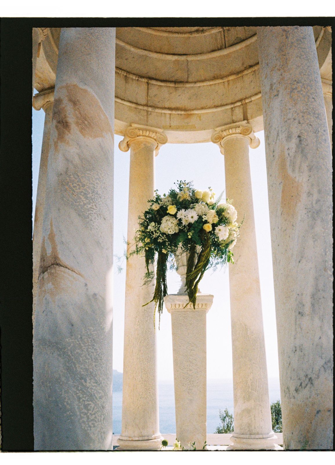 Wedding photograph on 35mm film at Son Marroig, Deià, Mallorca