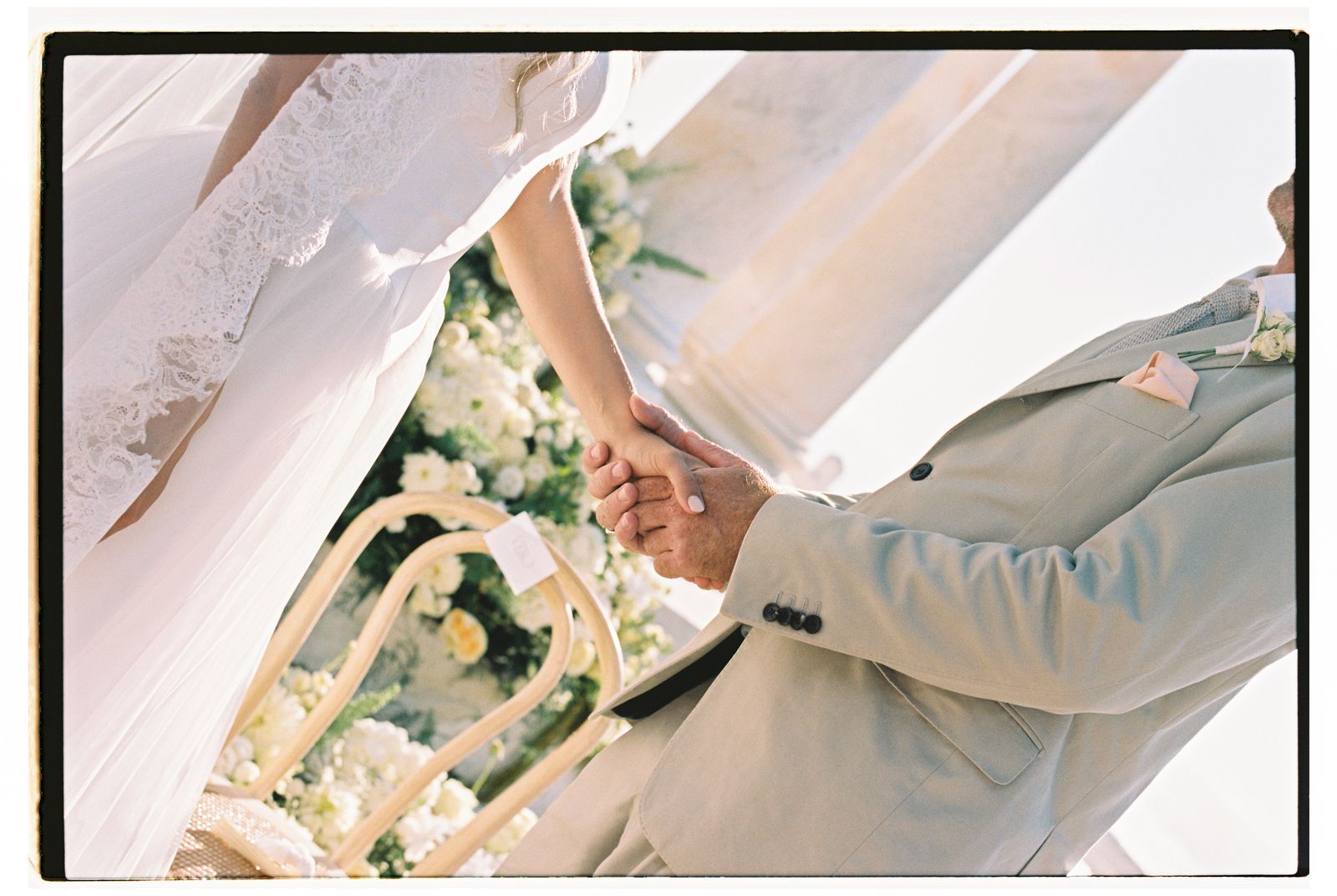 Wedding photograph on 35mm film at Son Marroig, Deià, Mallorca