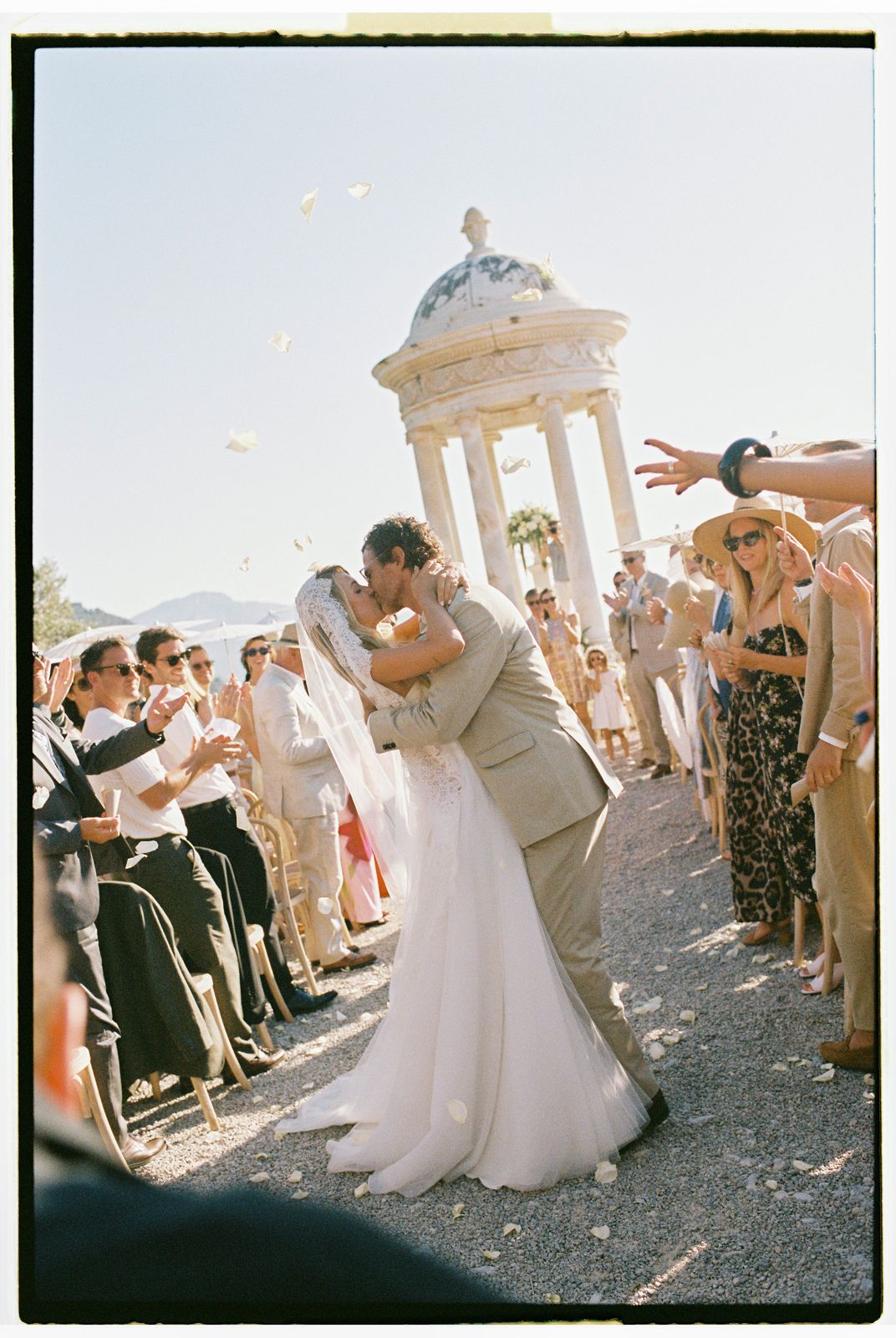 Wedding photograph on 35mm film at Son Marroig, Deià, Mallorca