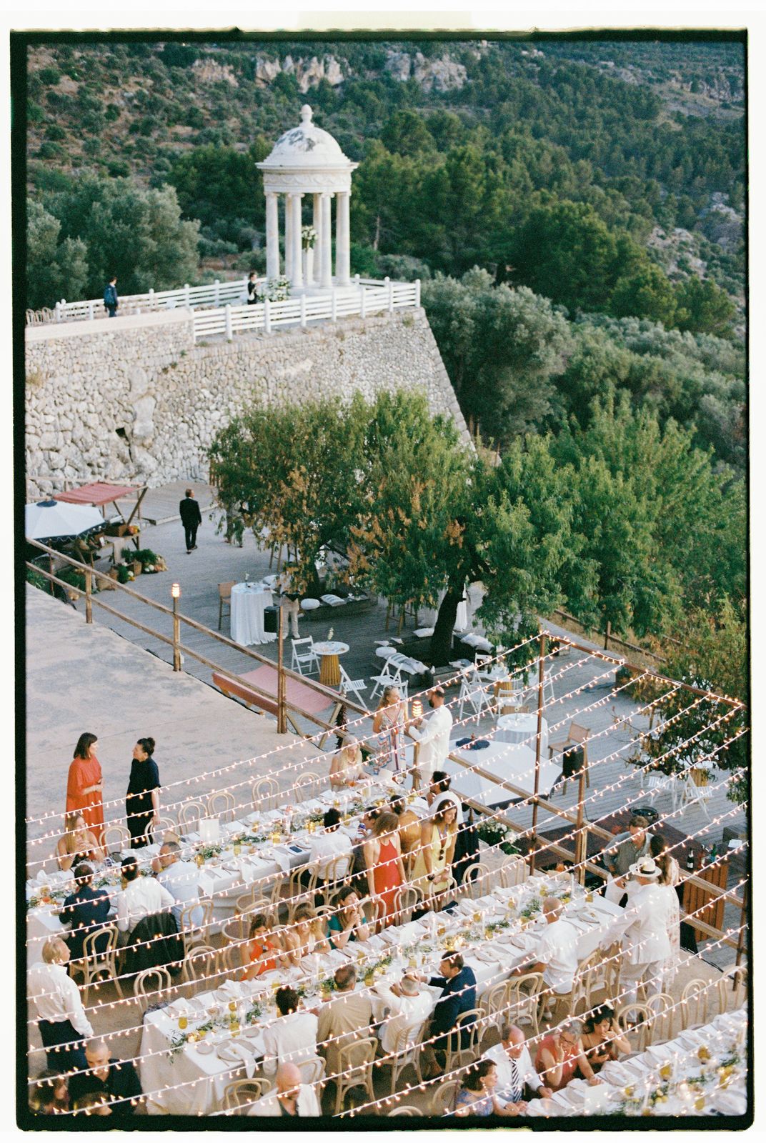 Wedding photograph on 35mm film at Son Marroig, Deià, Mallorca