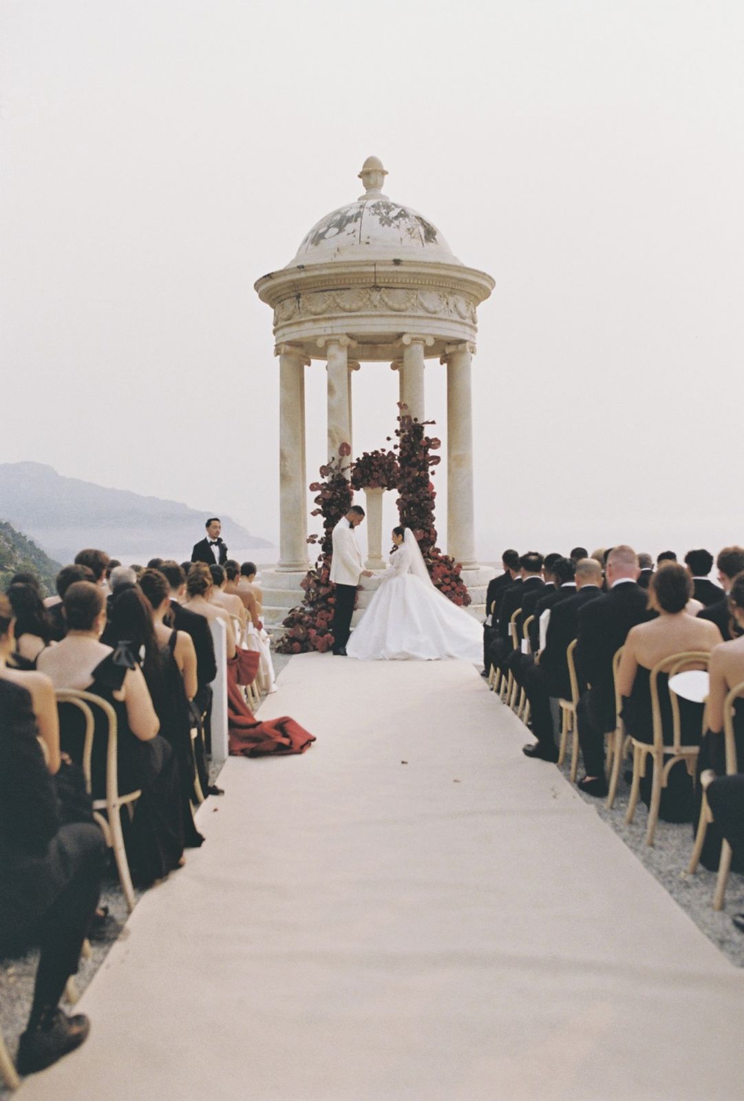 Wedding photograph on 35mm film at Son Marroig, Deià, Mallorca