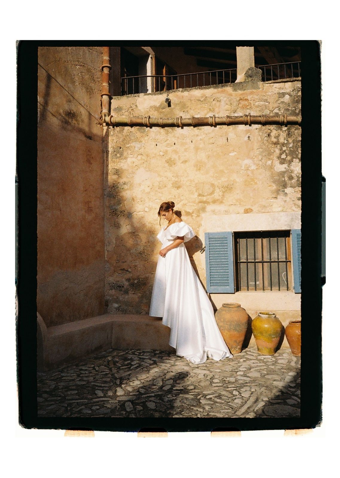 Wedding photograph on 35mm film at Son Sampol, Llucmajor, Mallorca