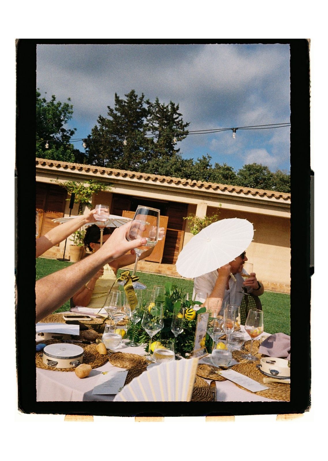 Wedding photograph on 35mm film at Son Sampol, Llucmajor, Mallorca