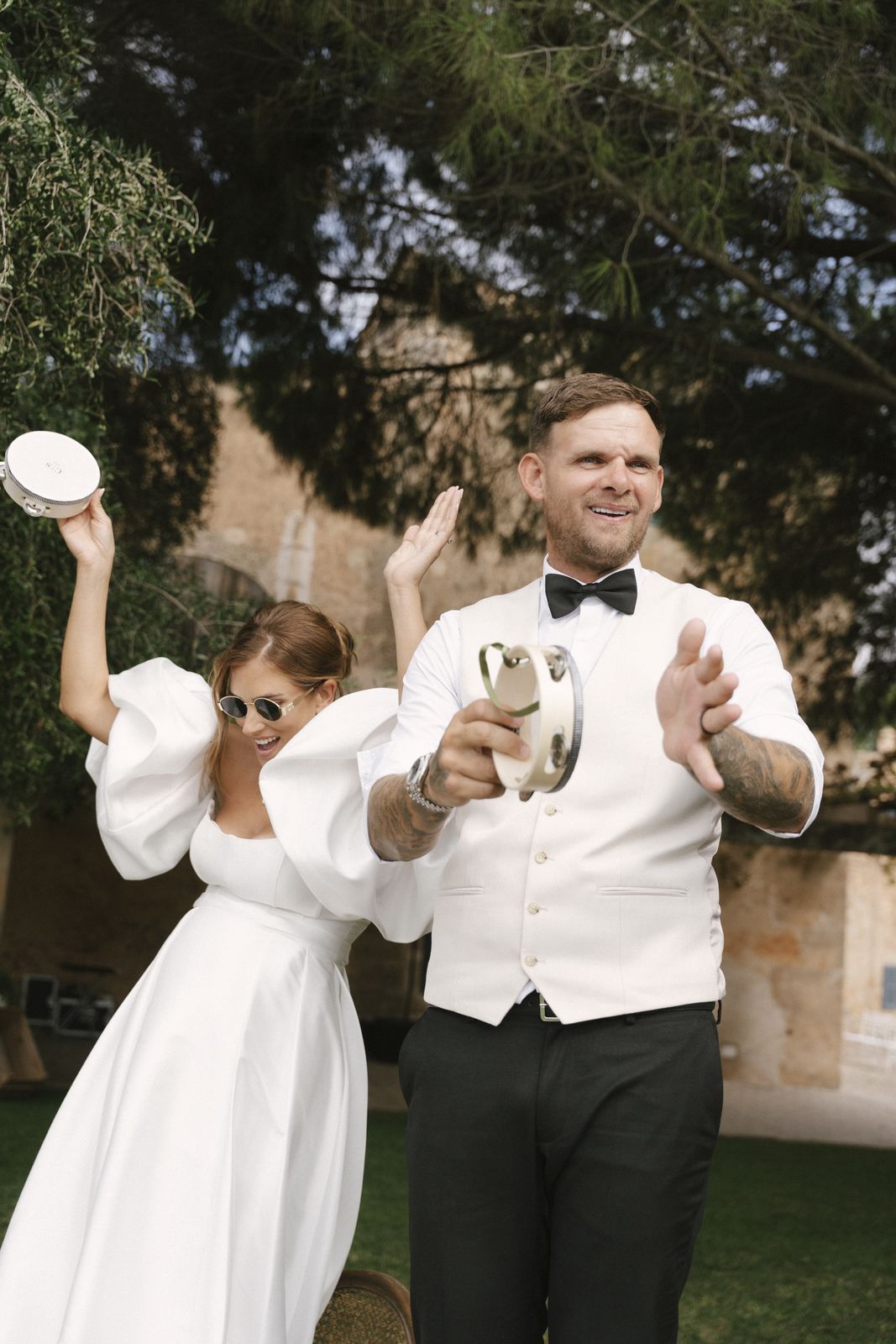 Documentary wedding photograph at Son Sampol, Llucmajor, Mallorca