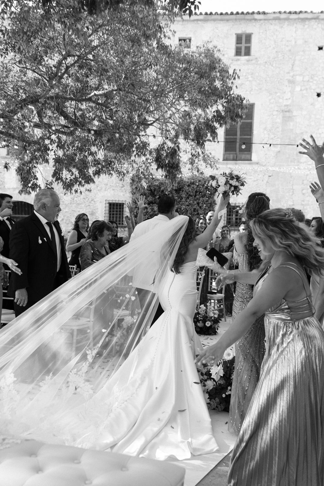 Documentary wedding photograph at Son Termes, Mallorca
