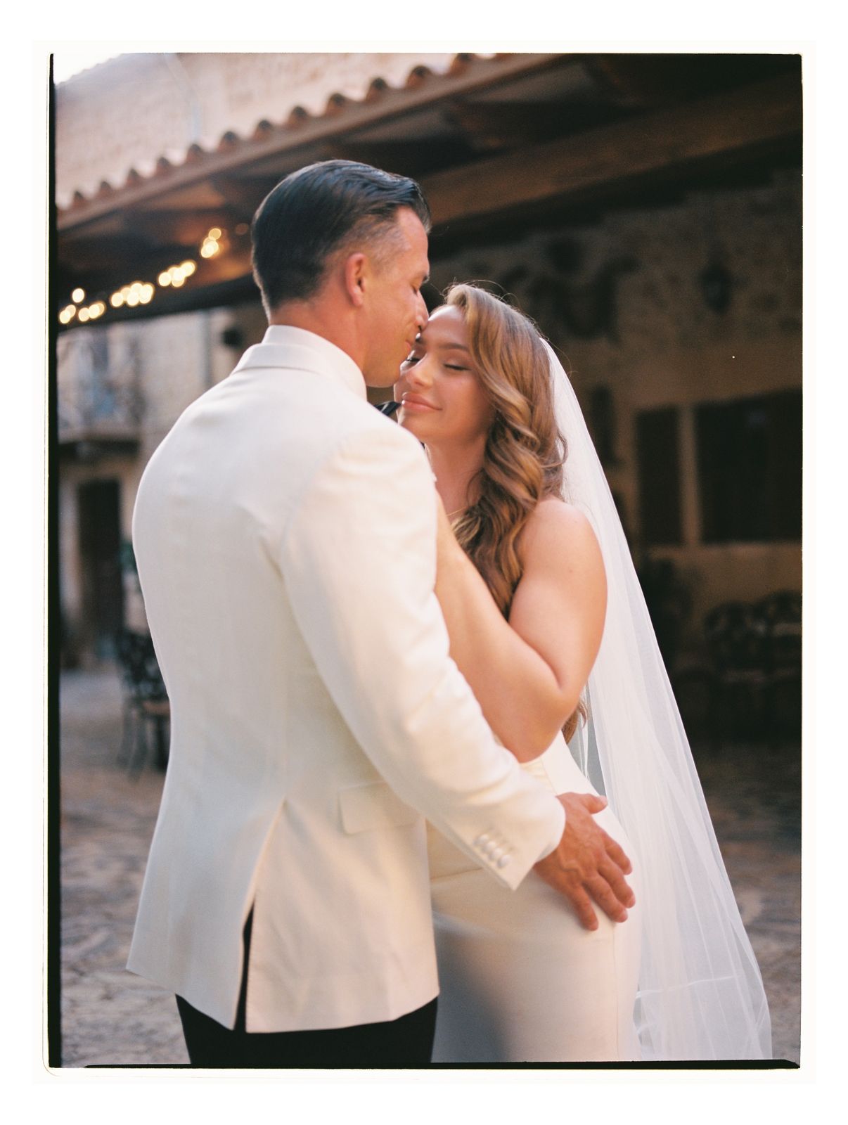 Wedding photograph on 35mm film at Son Termes, Mallorca